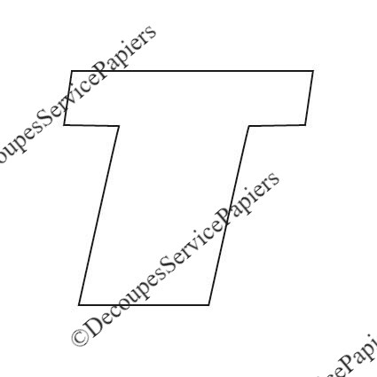 LETTRE T L50 X H47